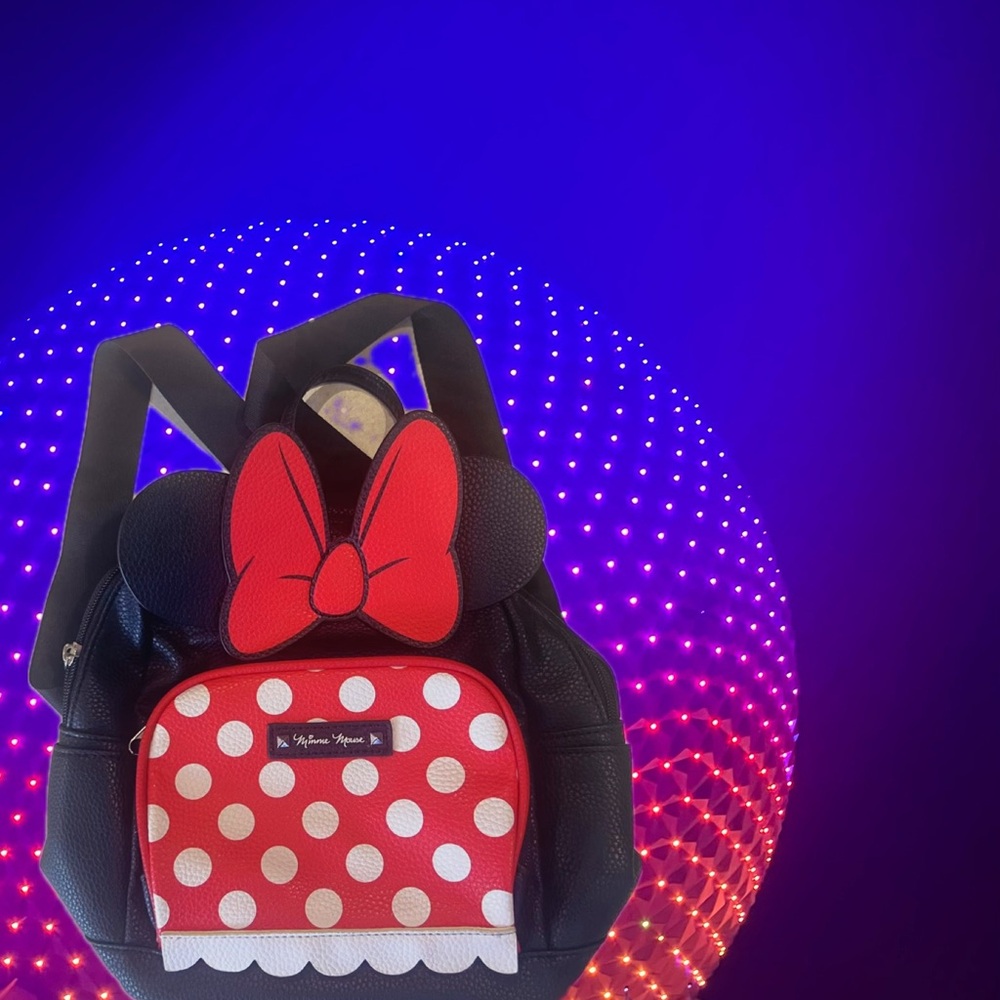 Disney Red Bow Minnie Mouse Backpack